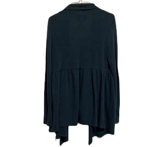 Women’s YA LOS ANGELES Cardigan, Long Sleeve, Light Prussian color, Size Large - Picture 2 of 5